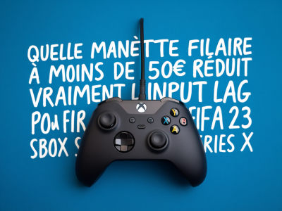 Quelle manette filaire à moins de 50€ réduit vraiment l'input lag pour fifa 23 sur xbox series x